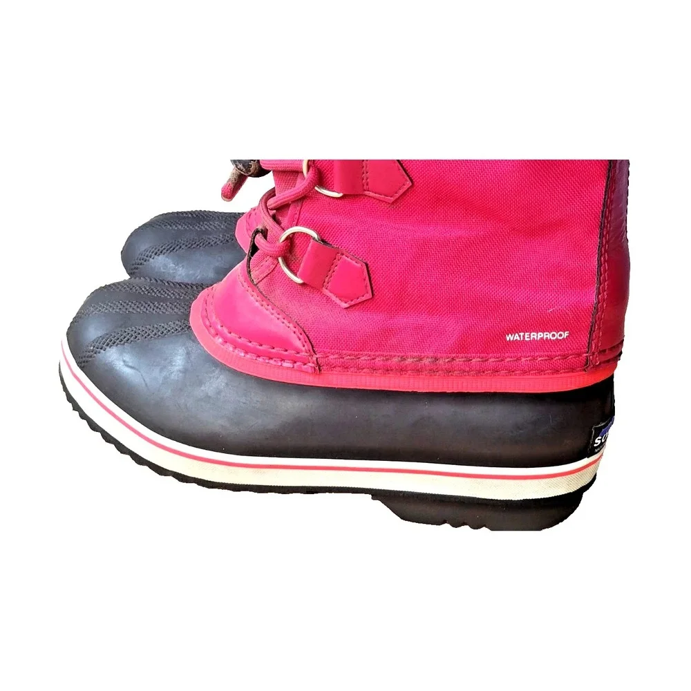 Sorel Kids Yoot PAC Nylon Haute Pink Waterproof Snow boots Kids Size 4